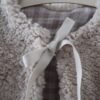 Gilet de berger vichy beige