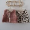 Gilet de berger vichy brique