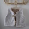 Gilet de berger en broderie anglaise / 12-18 mois