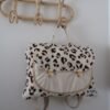 Cartable CP en gaze de coton matelassé – Motif léopard