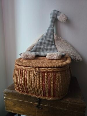 20260206_091924 Doudou Plat "Petite Oie des Bois" couleur sauge